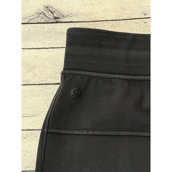 LULULEMON Mens Sweat Pants Sz L Black Jogger Tapered Zip Pockets Gym Heavyweight - Picture 16 of 16